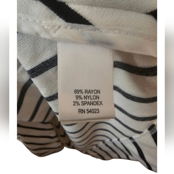 EUC | Striped Black & White A-Line Dress | Size: 12 - Picture 4 of 8